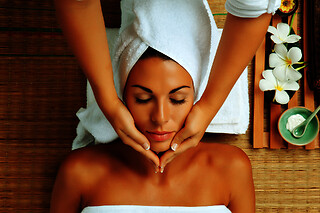 90 minute Couple massage + facial special at Sun & Sky - Spa / Salon