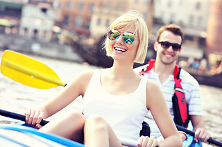 Kayak for 2 with Sea Lions at Fun Surf LA, Marina del Rey