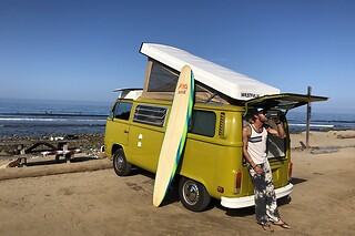 Malibu Surf & Sightseeing tour in a vintage WV Van for 2 at California Adventures