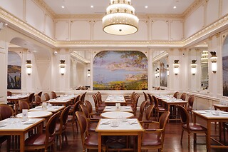 The signature Angelina Brunch for 2 + The Hot Chocolate Mix at Angelina Bryant Park
