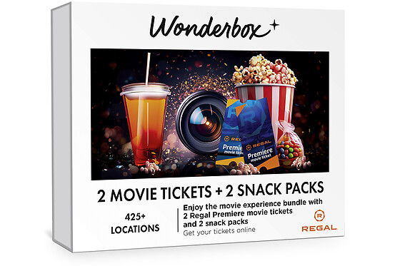 REGAL Movie Bundle 2 tickets + 2 snack packs