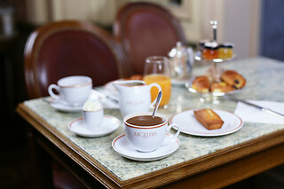 The signature Angelina Brunch for 2 + The Hot Chocolate Mix at Angelina Bryant Park