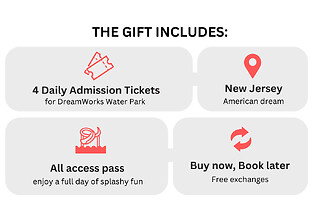 DreamWorks Water Park for 4